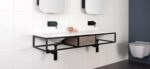 ADP COBALT WALL HUNG VANITY METAL FRAME WITH SOLID SURFACE MOULDED TOP - Urban Designs Bathroom and Kitchen