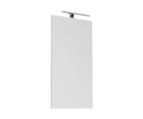 ADP DLM4580 DAYLIGHT RECTANGULAR FRAMED MIRROR 450x800 CHROME/MATTE BLACK - Urban Designs Bathroom and Kitchen
