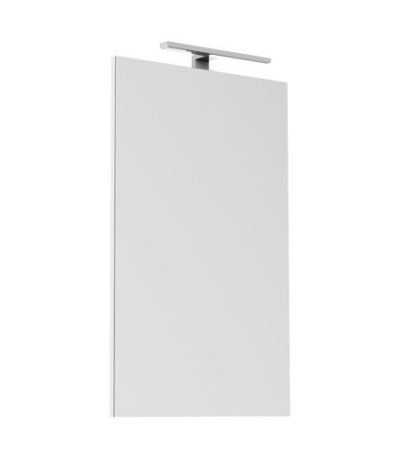 ADP DLM5080 DAYLIGHT RECTANGULAR FRAMED MIRROR 500x800 CHROME/MATTE BLACK - Urban Designs Bathroom and Kitchen