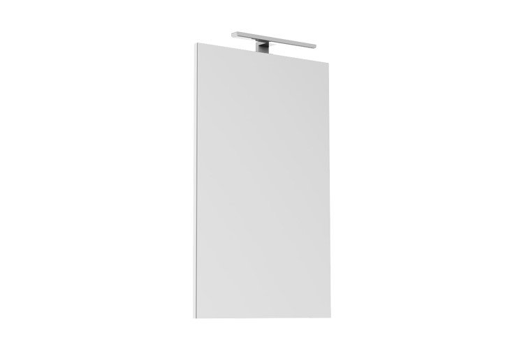 ADP DLM5080 DAYLIGHT RECTANGULAR FRAMED MIRROR 500x800 CHROME/MATTE BLACK - Urban Designs Bathroom and Kitchen