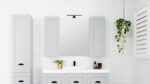 ADP DLM6080CP DAYLIGHT RECTANGULAR FRAMED MIRROR 600x800 CHROME/MATTE BLACK - Urban Designs Bathroom and Kitchen