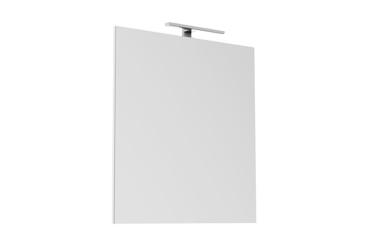 ADP DLM7580 DAYLIGHT RECTANGULAR FRAMED MIRROR 750x800 CHROME/MATTE BLACK - Urban Designs Bathroom and Kitchen