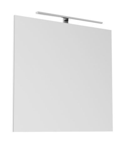 ADP DLM9080 DAYLIGHT RECTANGULAR FRAMED MIRROR 900x800 CHROME/MATTE BLACK - Urban Designs Bathroom and Kitchen