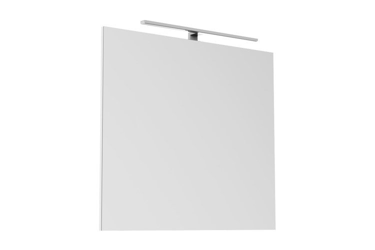 ADP DLM9080 DAYLIGHT RECTANGULAR FRAMED MIRROR 900x800 CHROME/MATTE BLACK - Urban Designs Bathroom and Kitchen