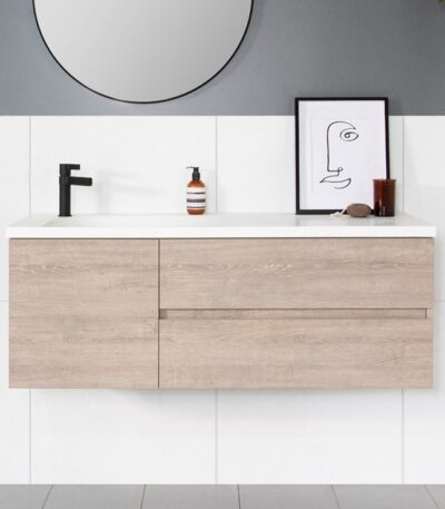 ADP DRIFT WALL HUNG VANITY WITH SOLID SURFACE TOP - Urban Designs Bathroom and Kitchen