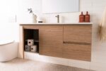 ADP GLACIER FULL DEPTH SLIM DOOR & DRAWER WALL HUNG VANITY WITH CERAMIC MOULDED TOP - Urban Designs Bathroom and Kitchen