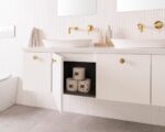 ADP GLACIER FULL DEPTH SLIM DOOR & DRAWER WALL HUNG VANITY WITH CERAMIC MOULDED TOP - Urban Designs Bathroom and Kitchen
