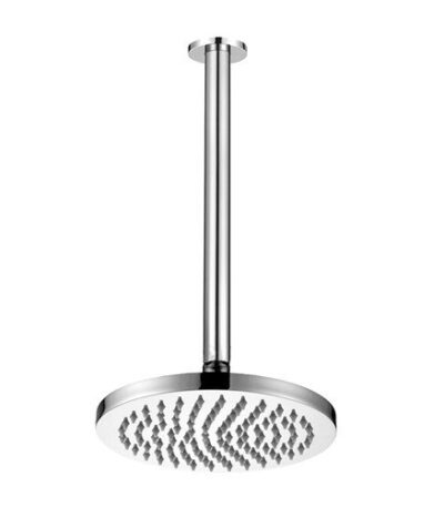 ADP JTAPSRACSETBLM BLOOM SHOWER ROSE 200MM & SHOWER DROPPER 300MM CHROME & COLOURED - Urban Designs Bathroom and Kitchen
