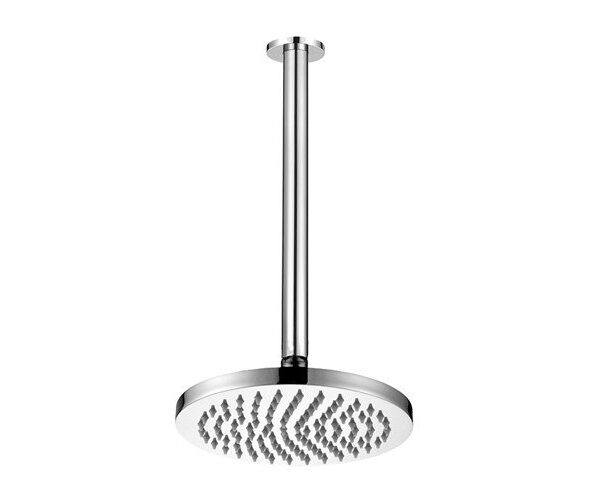 ADP JTAPSRACSETBLM BLOOM SHOWER ROSE 200MM & SHOWER DROPPER 300MM CHROME & COLOURED - Urban Designs Bathroom and Kitchen