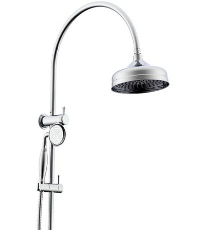 ADP JTAPSRTSETSOE ETERNAL GOOSENECK TWIN SHOWER SET CHROME & COLOURED - Urban Designs Bathroom and Kitchen