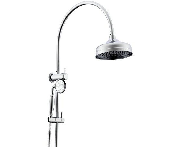 ADP JTAPSRTSETSOE ETERNAL GOOSENECK TWIN SHOWER SET CHROME & COLOURED - Urban Designs Bathroom and Kitchen