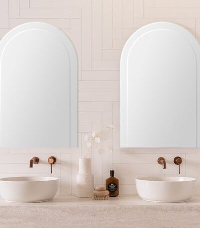 ADP SMAROV6090 ARCH OVERLAY PENCIL EDGE MIRROR 600x900 - Urban Designs Bathroom and Kitchen