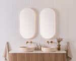 ADP SMSEP9045WH SERA PILL FRAMED LED MIRROR 450x900 MATTE WHITE - Urban Designs Bathroom and Kitchen