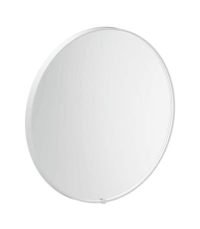 ADP SMSER7575WH SERA ROUND FRAMED LED MIRROR 750x750 MATTE WHITE - Urban Designs Bathroom and Kitchen
