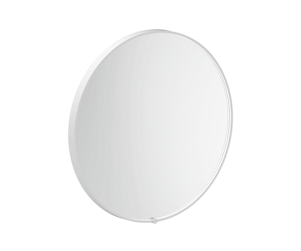 ADP SMSER7575WH SERA ROUND FRAMED LED MIRROR 750x750 MATTE WHITE - Urban Designs Bathroom and Kitchen
