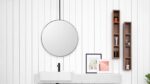 ADP SMST7070BK STELLA ROUND FRAMED MIRROR 700 MATTE BLACK - Urban Designs Bathroom and Kitchen