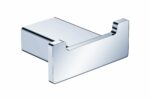 Aiko Square Double Robe Hook - Chrome | 7110D