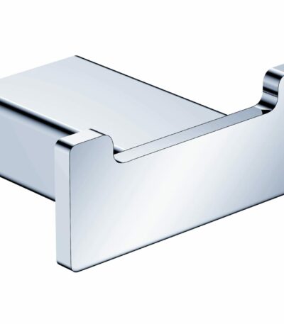 Aiko Square Double Robe Hook - Chrome | 7110D