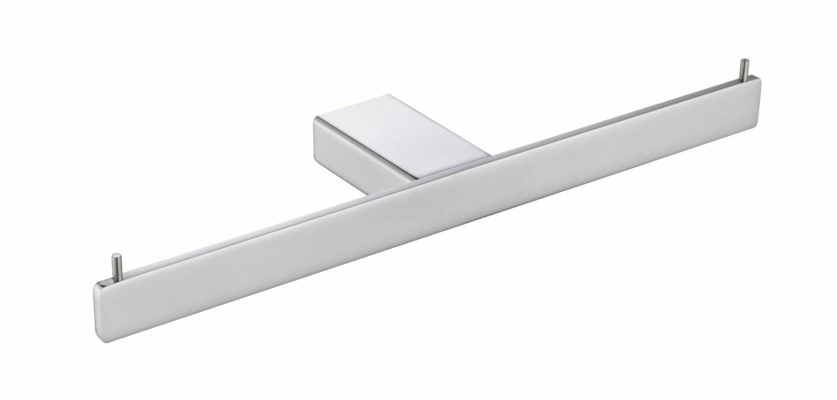 Aiko Square Double Toilet Roll Holder - Chrome | 7111D