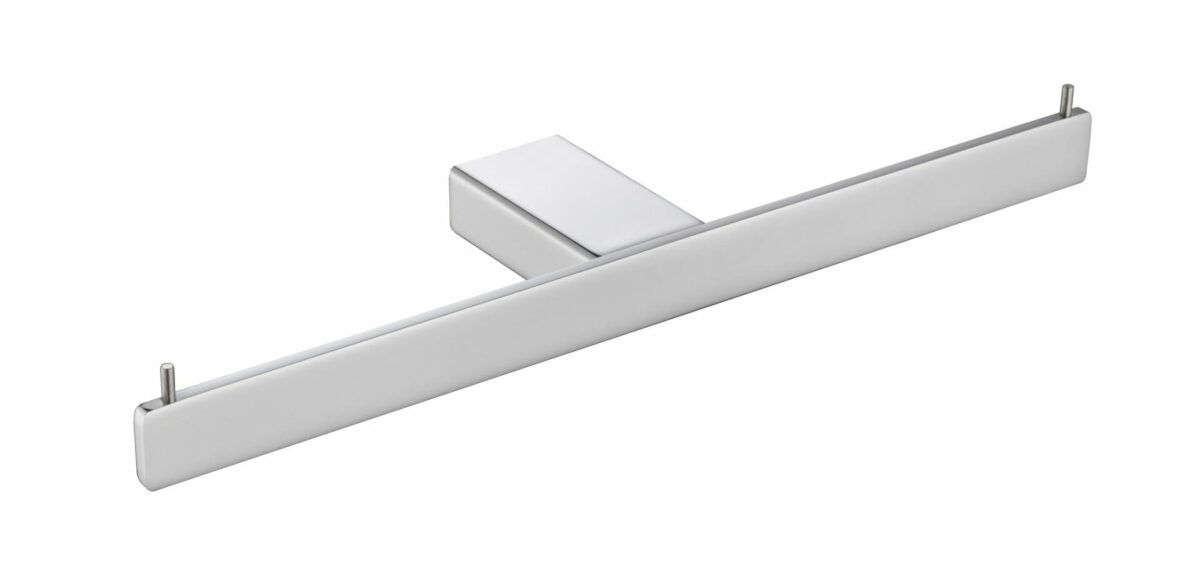 Aiko Square Double Toilet Roll Holder - Chrome | 7111D