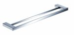 Aiko Square Double Towel Rail 810mm - Chrome | 7102-810