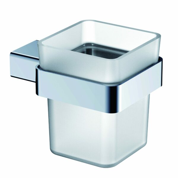 Aiko Square Tumbler Holder - Chrome | 7106