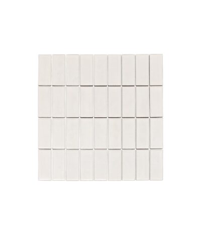 Akita Handmade Look Rectangle Mosaic Tile - Pearl