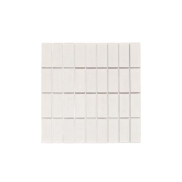 Akita Handmade Look Rectangle Mosaic Tile - Pearl