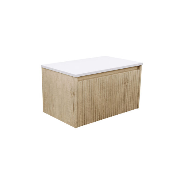Alina Fluted Scandi Oak 750 Wall-Hung Cabinet