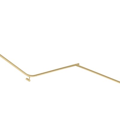 Aliro Accessible 140° Continuous Grab Rail - Brushed Brass