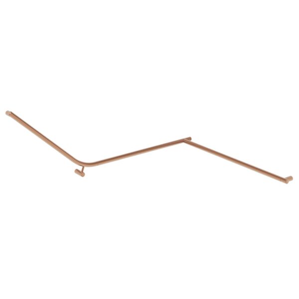 Aliro Accessible 140° Continuous Grab Rail - Brushed Copper