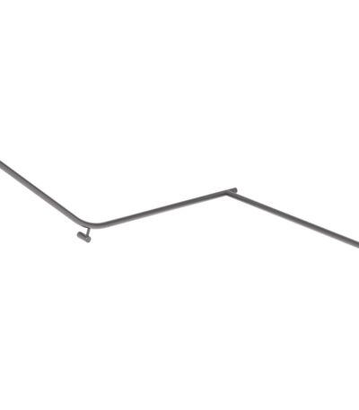 Aliro Accessible 140° Continuous Grab Rail - Brushed Gunmetal