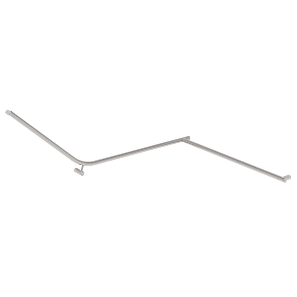 Aliro Accessible 140° Continuous Grab Rail - Stainless Steel