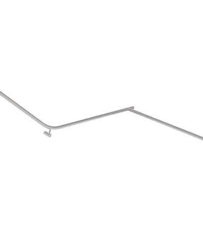 Aliro Accessible 140° Continuous Grab Rail - Stainless Steel