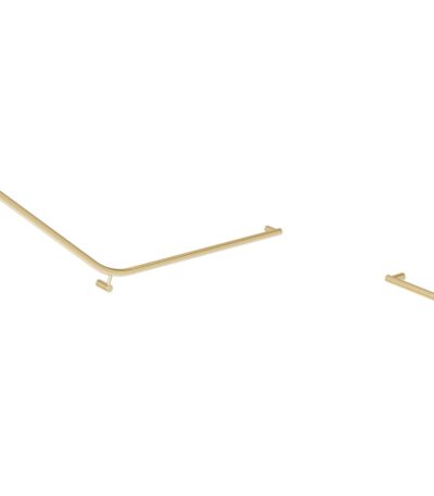 Aliro Accessible 140° Grab Rail - Brushed Brass - Set