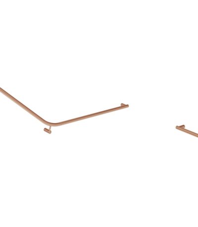 Aliro Accessible 140° Grab Rail - Brushed Copper - Set