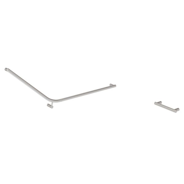 Aliro Accessible 140° Grab Rail - Stainless Steel - Set