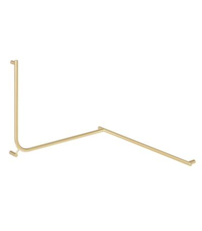 Aliro Accessible 90° Continuous Grab Rail - Brushed Brass