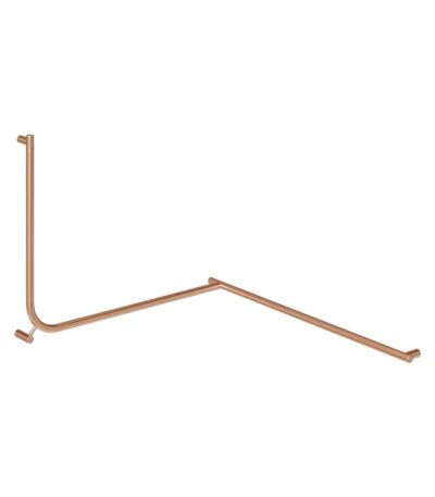 Aliro Accessible 90° Continuous Grab Rail - Brushed Copper