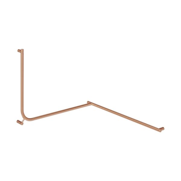 Aliro Accessible 90° Continuous Grab Rail - Brushed Copper
