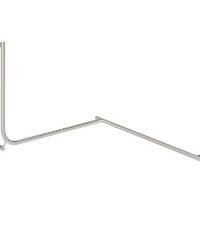 Aliro Accessible 90° Continuous Grab Rail - Stainless Steel