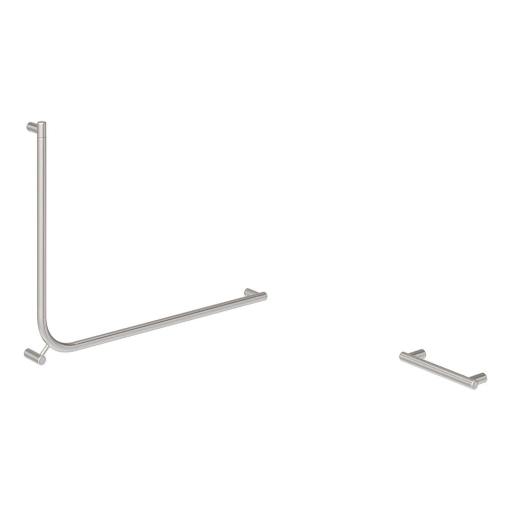 Aliro Accessible 90° Grab Rail Set - Stainless Steel