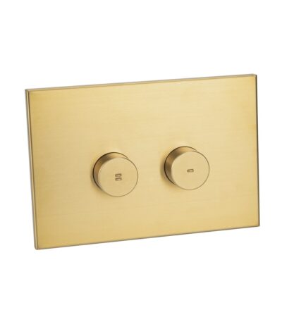 Aliro Accessible Pneumatic Flush Button & In-Wall Cistern - Brushed Brass