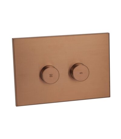 Aliro Accessible Pneumatic Flush Button & In-Wall Cistern - Brushed Copper
