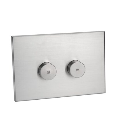 Aliro Accessible Pneumatic Flush Button & In-Wall Cistern - Stainless Steel