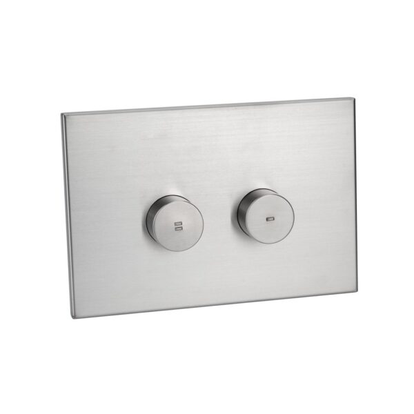 Aliro Accessible Pneumatic Flush Button & In-Wall Cistern - Stainless Steel