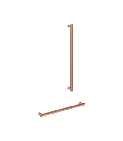 Aliro Accessible Shower Grab Rail Set - Brushed Copper