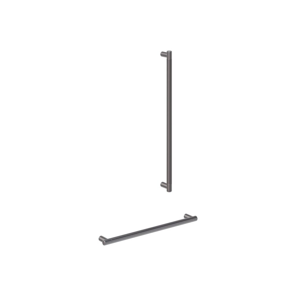 Aliro Accessible Shower Grab Rail Set - Brushed Gunmetal