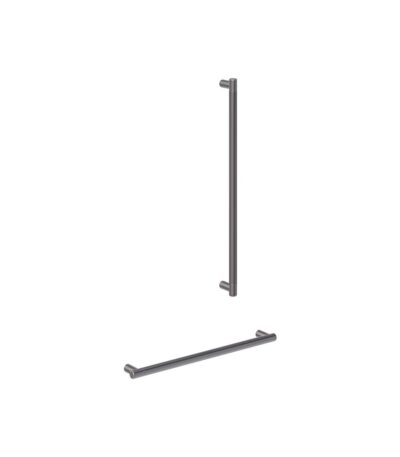 Aliro Accessible Shower Grab Rail Set - Brushed Gunmetal