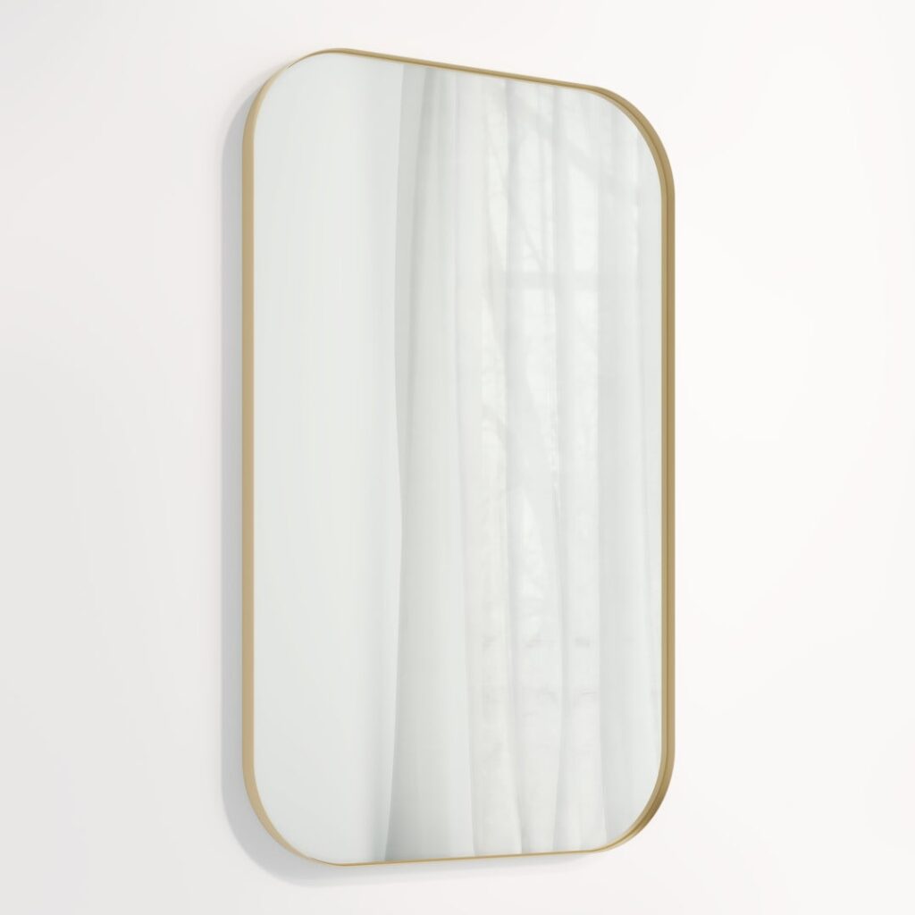 Aliro Mirror 1000 x 625mm - Brushed Brass